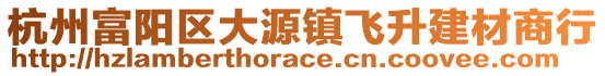 杭州富陽區(qū)大源鎮(zhèn)飛升建材商行