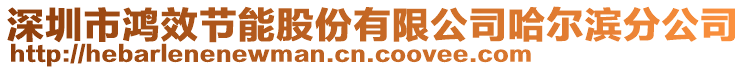 深圳市鴻效節(jié)能股份有限公司哈爾濱分公司