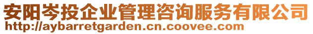 安陽岑投企業(yè)管理咨詢服務(wù)有限公司