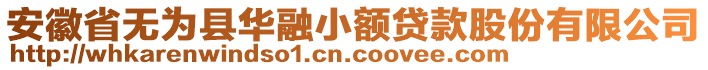 安徽省無為縣華融小額貸款股份有限公司