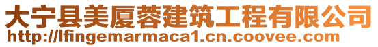 大寧縣美廈蓉建筑工程有限公司