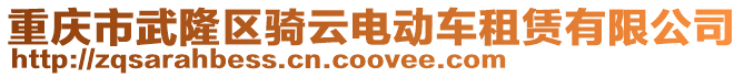 重慶市武隆區騎云電動車租賃有限公司
