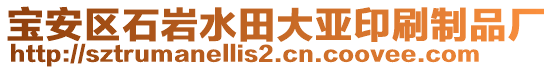 寶安區(qū)石巖水田大亞印刷制品廠