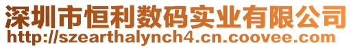 深圳市恒利數(shù)碼實(shí)業(yè)有限公司