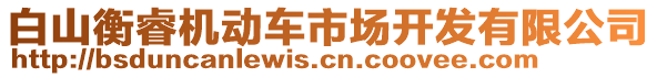 白山衡睿機(jī)動(dòng)車市場(chǎng)開發(fā)有限公司