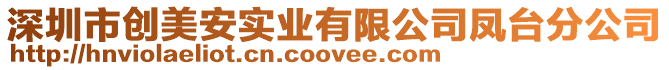 深圳市創美安實業有限公司鳳臺分公司