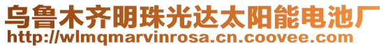 烏魯木齊明珠光達(dá)太陽能電池廠