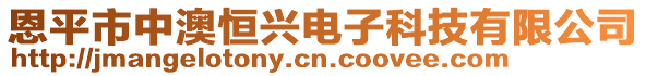 恩平市中澳恒興電子科技有限公司