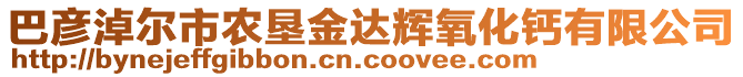 巴彥淖爾市農(nóng)墾金達(dá)輝氧化鈣有限公司