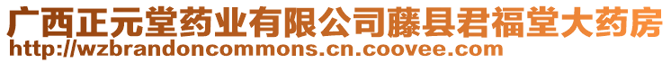 廣西正元堂藥業(yè)有限公司藤縣君福堂大藥房