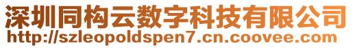 深圳同構(gòu)云數(shù)字科技有限公司