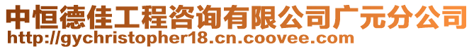 中恒德佳工程咨詢有限公司廣元分公司