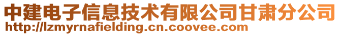 中建電子信息技術(shù)有限公司甘肅分公司