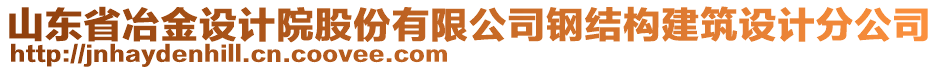 山東省冶金設(shè)計(jì)院股份有限公司鋼結(jié)構(gòu)建筑設(shè)計(jì)分公司