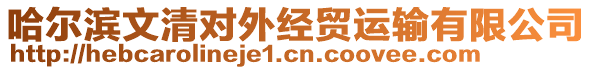 哈爾濱文清對外經(jīng)貿(mào)運(yùn)輸有限公司