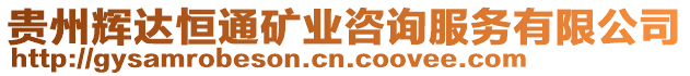 貴州輝達(dá)恒通礦業(yè)咨詢服務(wù)有限公司