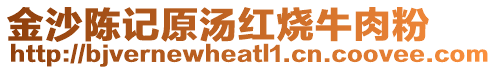 金沙陳記原湯紅燒牛肉粉