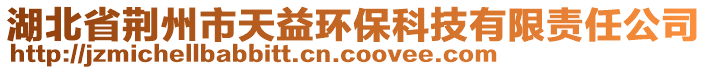 湖北省荊州市天益環(huán)?？萍加邢挢?zé)任公司