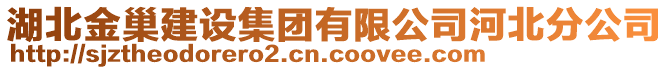 湖北金巢建設(shè)集團(tuán)有限公司河北分公司