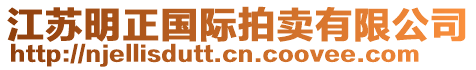 江蘇明正國(guó)際拍賣有限公司