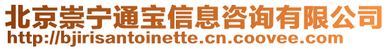 北京崇寧通寶信息咨詢有限公司