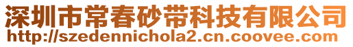 深圳市常春砂帶科技有限公司