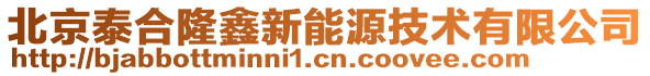 北京泰合隆鑫新能源技術(shù)有限公司
