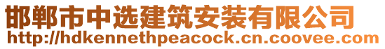 邯鄲市中選建筑安裝有限公司