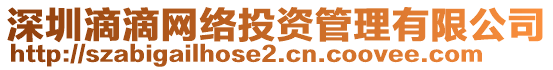 深圳滴滴網(wǎng)絡(luò)投資管理有限公司