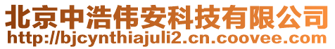 北京中浩偉安科技有限公司