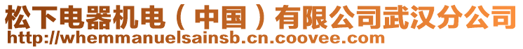 松下電器機(jī)電（中國）有限公司武漢分公司