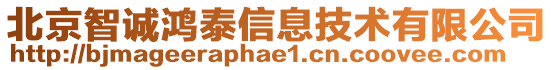 北京智誠(chéng)鴻泰信息技術(shù)有限公司