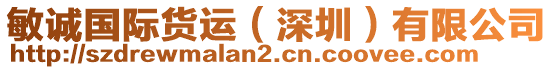 敏誠(chéng)國(guó)際貨運(yùn)（深圳）有限公司