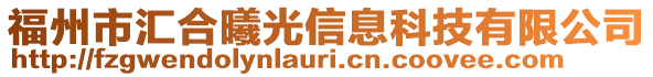 福州市匯合曦光信息科技有限公司
