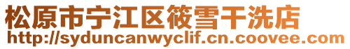 松原市寧江區(qū)筱雪干洗店