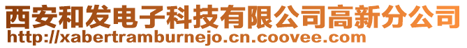 西安和發電子科技有限公司高新分公司