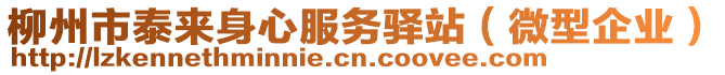 柳州市泰來身心服務(wù)驛站（微型企業(yè)）