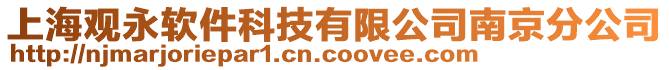 上海觀永軟件科技有限公司南京分公司