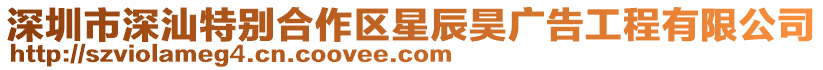 深圳市深汕特別合作區星辰昊廣告工程有限公司