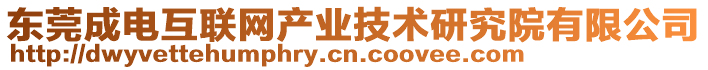 東莞成電互聯(lián)網(wǎng)產(chǎn)業(yè)技術(shù)研究院有限公司