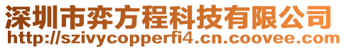 深圳市弈方程科技有限公司