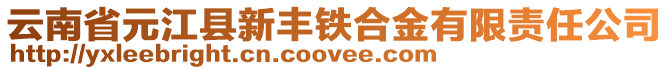 云南省元江縣新豐鐵合金有限責(zé)任公司