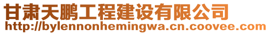甘肅天鵬工程建設有限公司