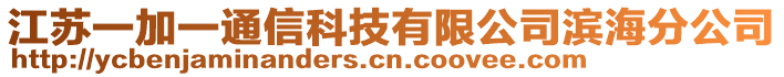 江蘇一加一通信科技有限公司濱海分公司