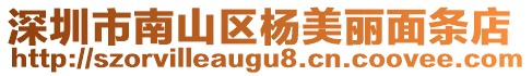 深圳市南山區(qū)楊美麗面條店