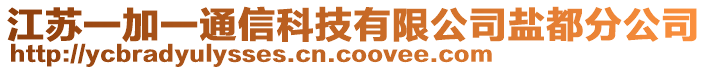 江蘇一加一通信科技有限公司鹽都分公司