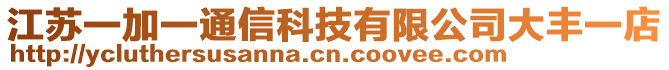 江蘇一加一通信科技有限公司大豐一店