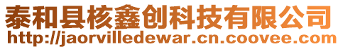 泰和縣核鑫創科技有限公司