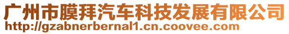 廣州市膜拜汽車科技發展有限公司