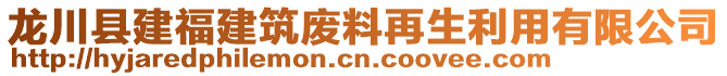 龍川縣建福建筑廢料再生利用有限公司